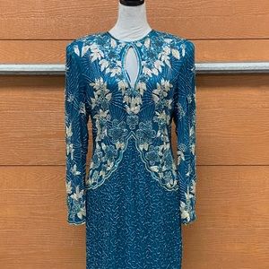 80’s Vintage Laurence Kazar adorned in beads and sequins so you shine with class